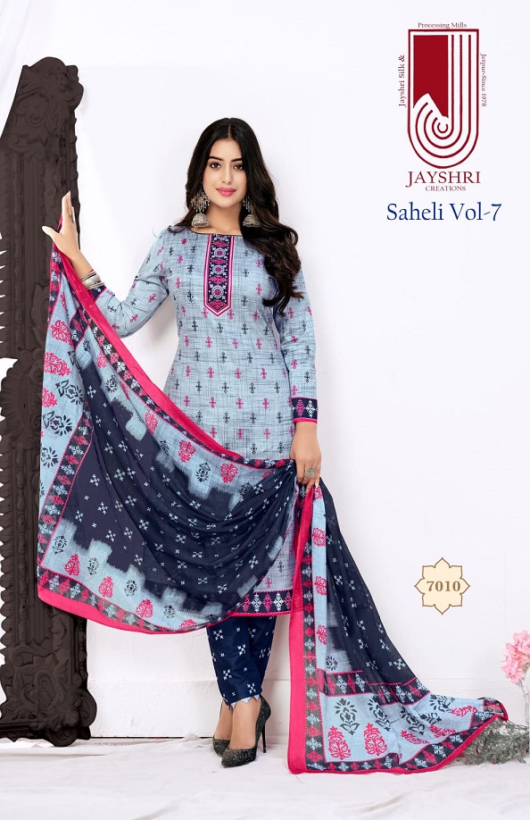 Jayshri Saheli Vol-7 Cotton Designer Printed Dress Material